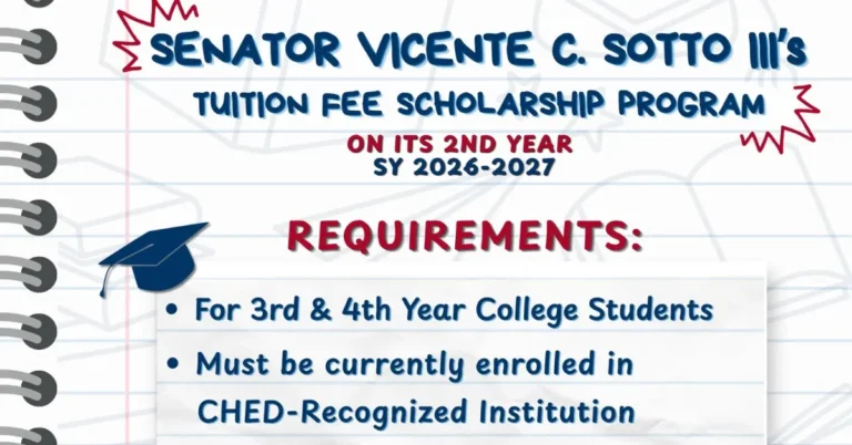 Tito Sotto Scholarship 2026